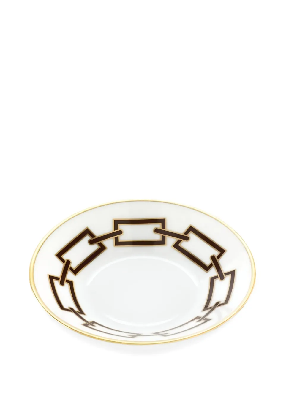 Ginori 1735 Catene Ebano Tea Saucer In White