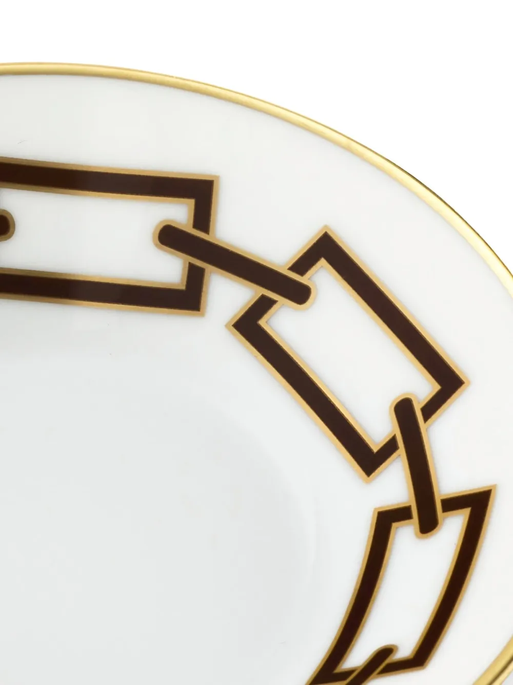 Ginori 1735 Catene Ebano Tea Saucer In White