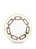 GINORI 1735 chain-link print saucer - White