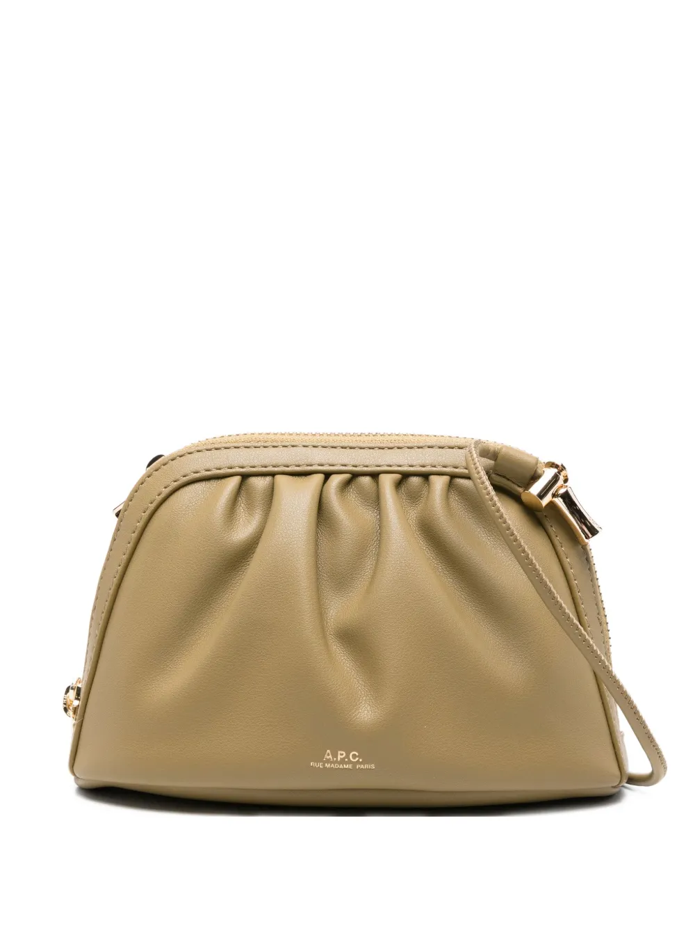 A.P.C. Ninon geplooide kleine schoudertas Groen