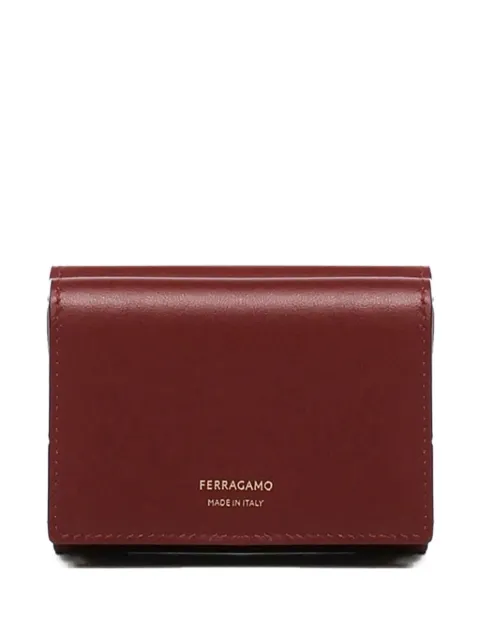 Ferragamo calfskin button wallet