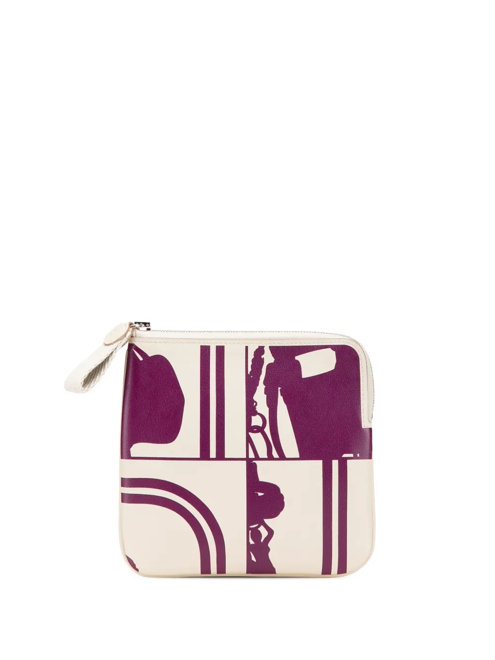 Hermès Pre-Owned 2019 スイフト ブリッド ドゥ ガラ アン デゾルドル タトゥー カレ ポケットバッグ - パープル Hermès Pre-Owned 2019 スイフト ブリッド ドゥ ガラ アン デゾルドル タトゥー カレ ポケットバッグ - パープル