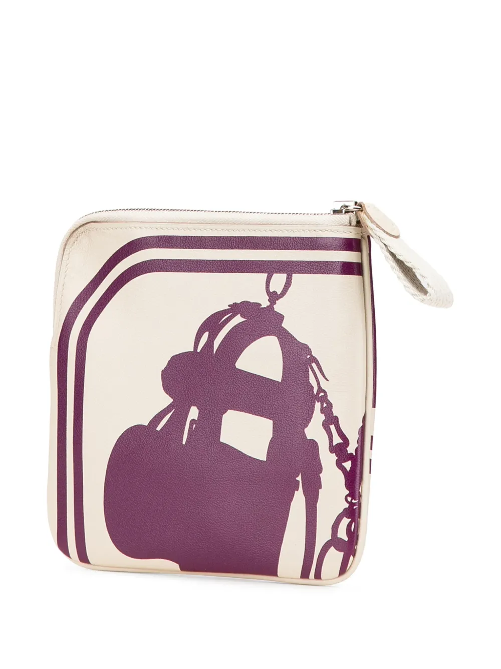 Hermès Pre-Owned 2019 Swift Brides de Gala en Desordre Tattoo Carre Pocket pouch | Image 2