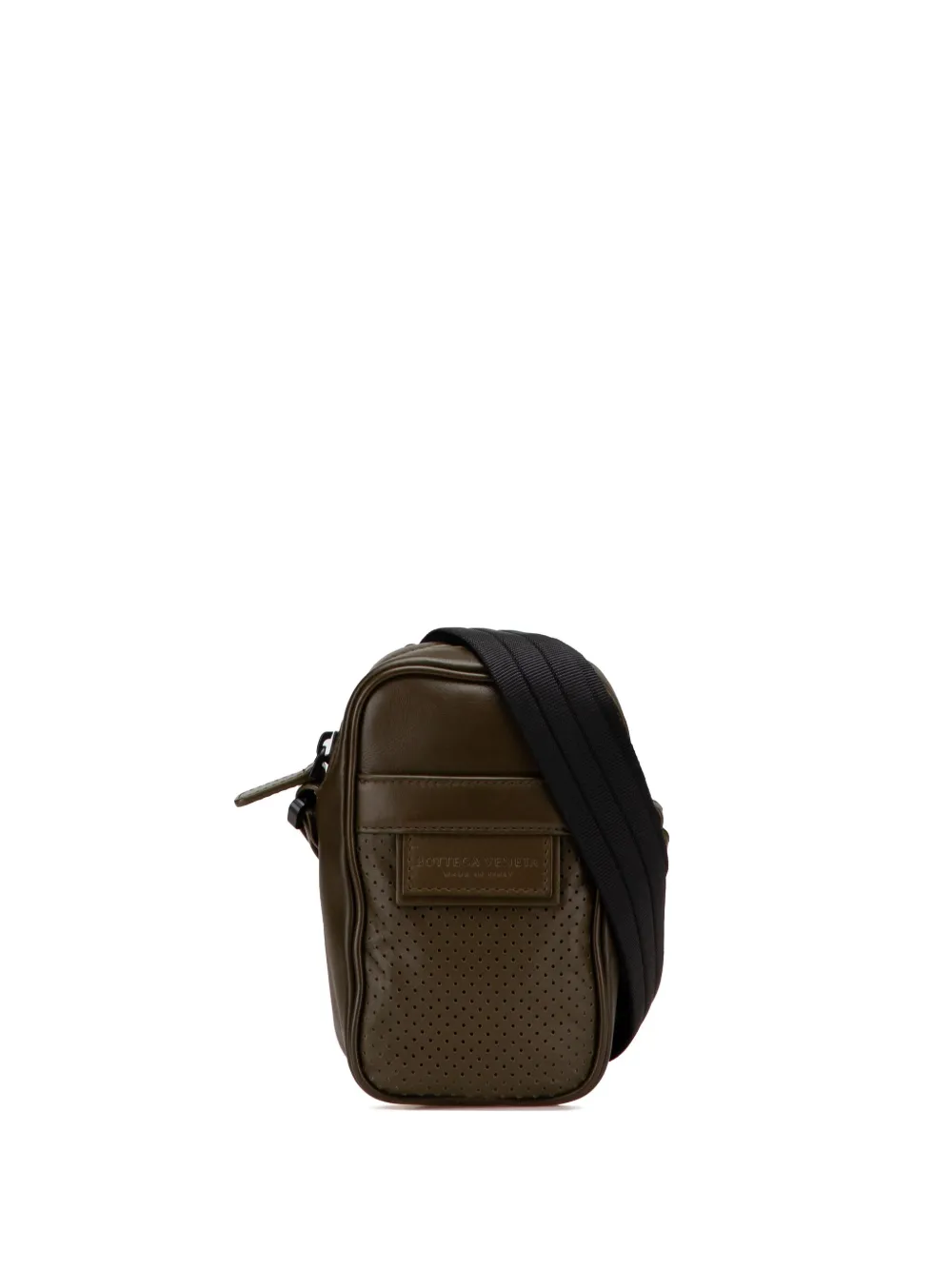 Bottega Veneta Pre-Owned 2012-2025 Perforated Calfskin Leggero crossbody bag | Brown | Image 1