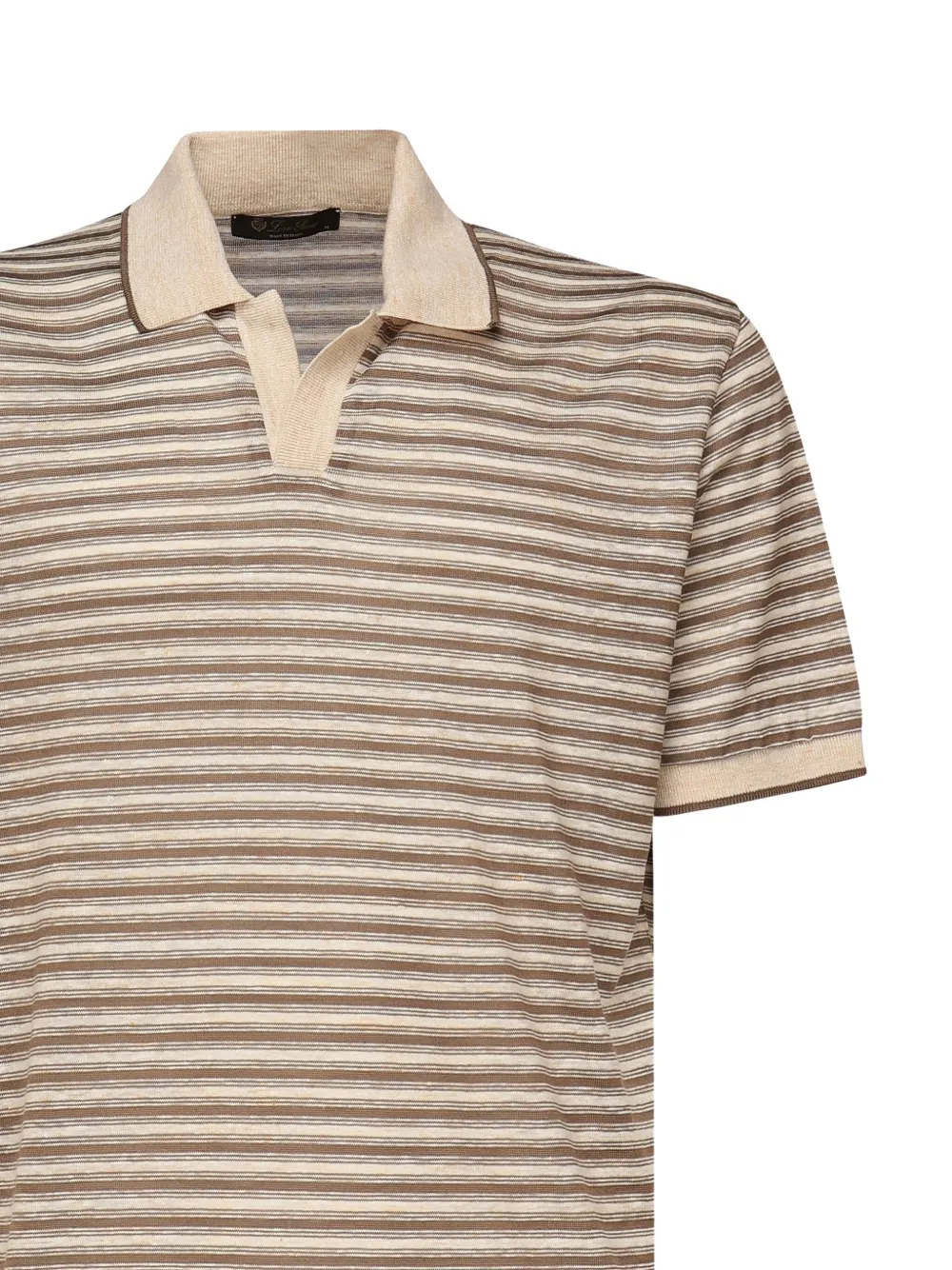 Loro Piana Gestreept poloshirt Beige