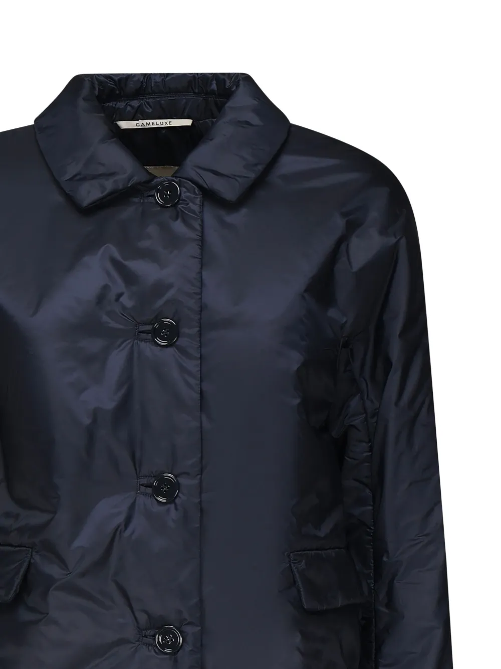 Max Mara Jack met klepzak en knoopsluiting Blauw