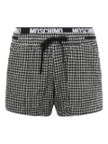 Moschino gingham-check pattern swim shorts - Black