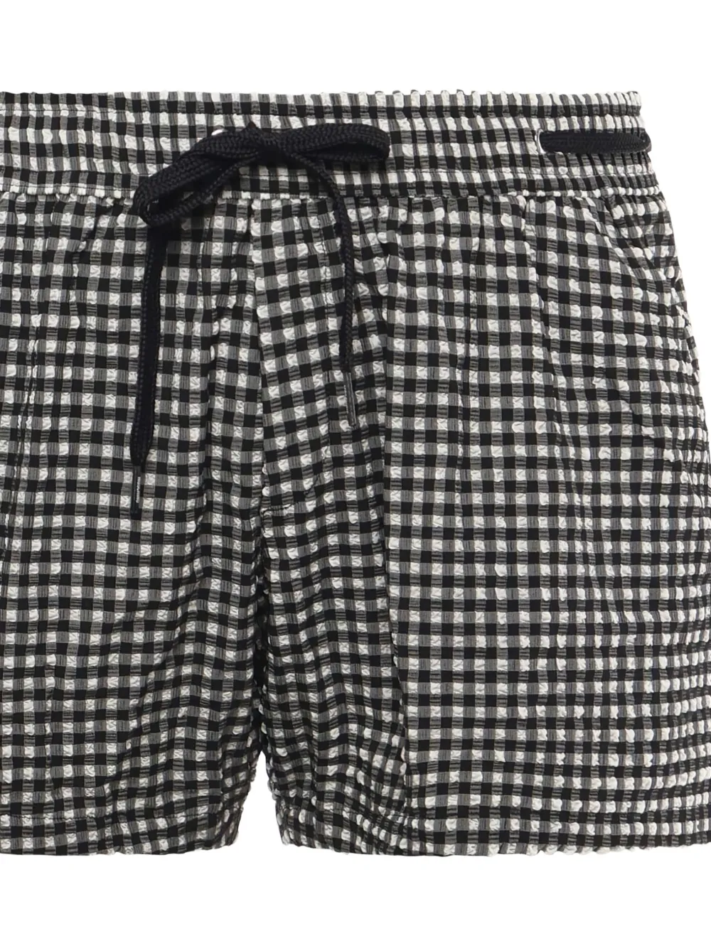 Moschino Zwembroek met gingham ruit Zwart