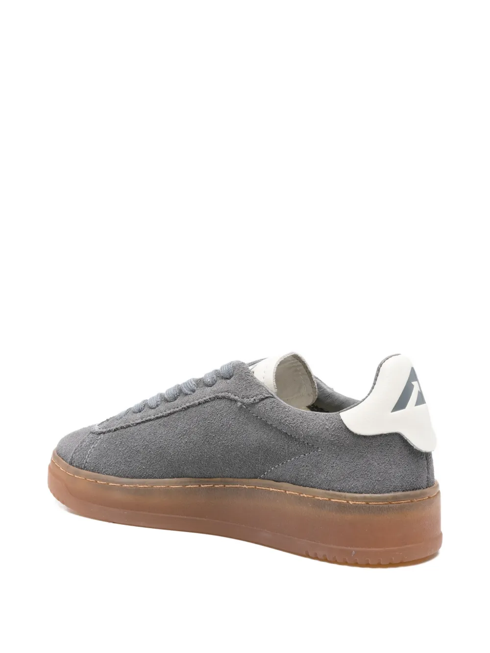 Autry Dallas Low Suede Sneakers In Gray