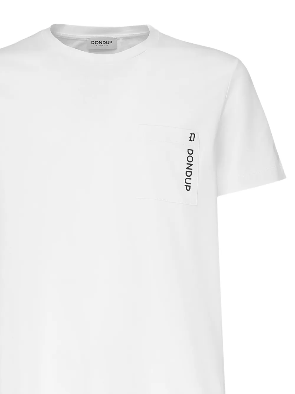 DONDUP T-shirt met zak en logodetail Wit