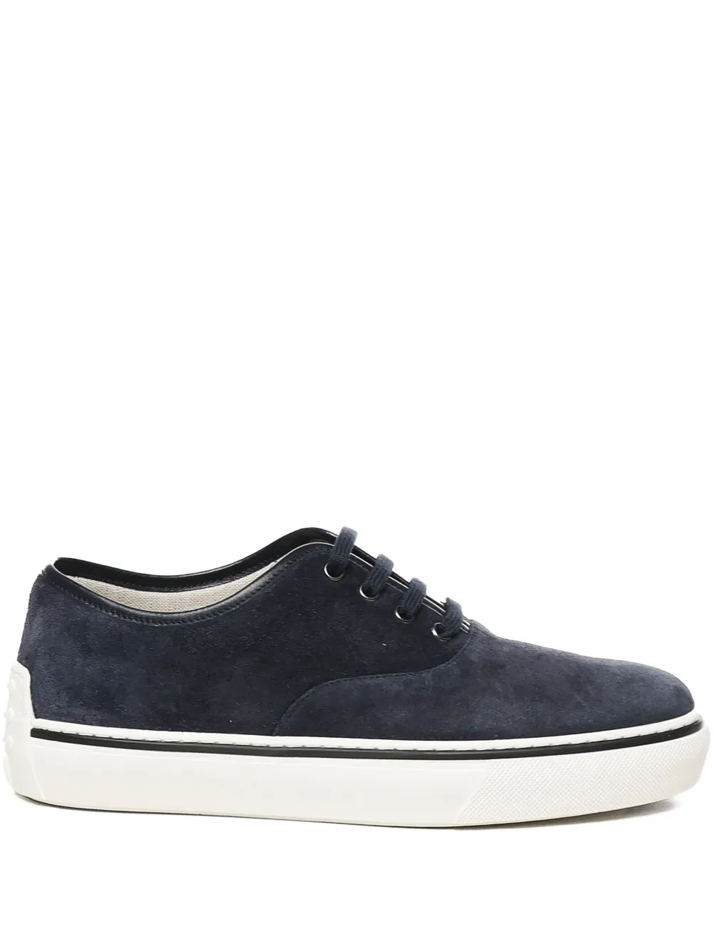 Tod's round-toe lace-up sneakers Blue