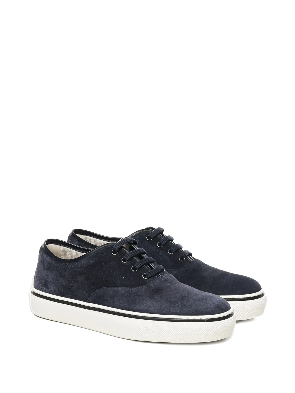 Tod's round-toe lace-up sneakers Blue