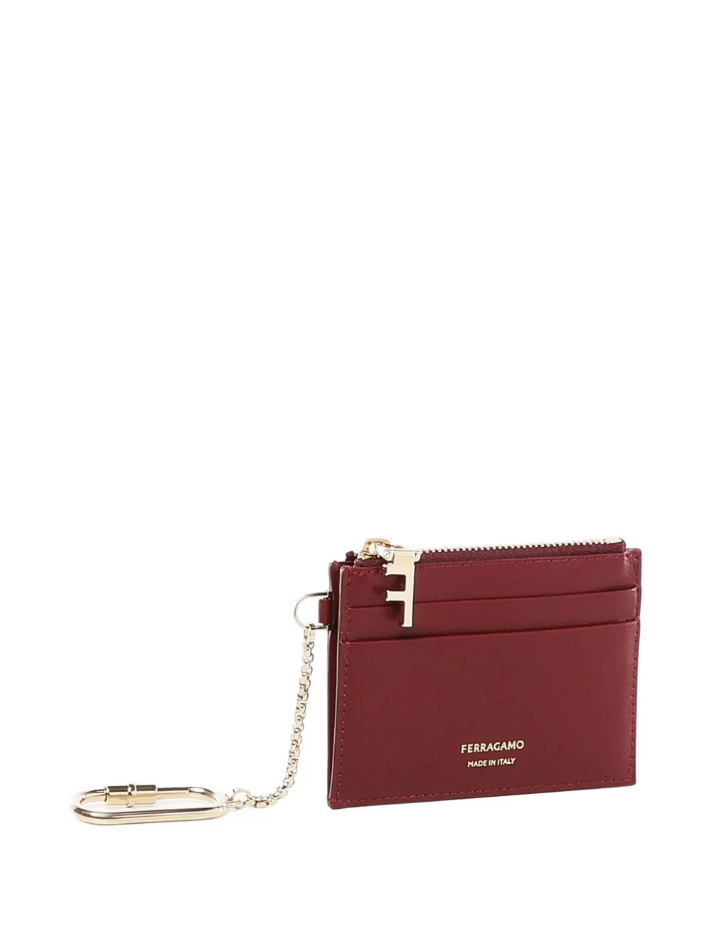 Ferragamo zip-up cardholder Rood