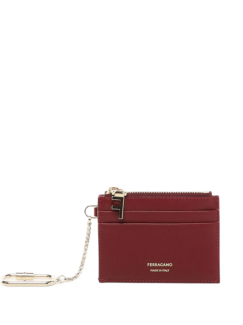 Ferragamo zip-up cardholder Rood