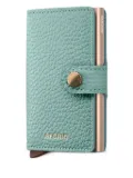 Secrid leather button cardholder - Green