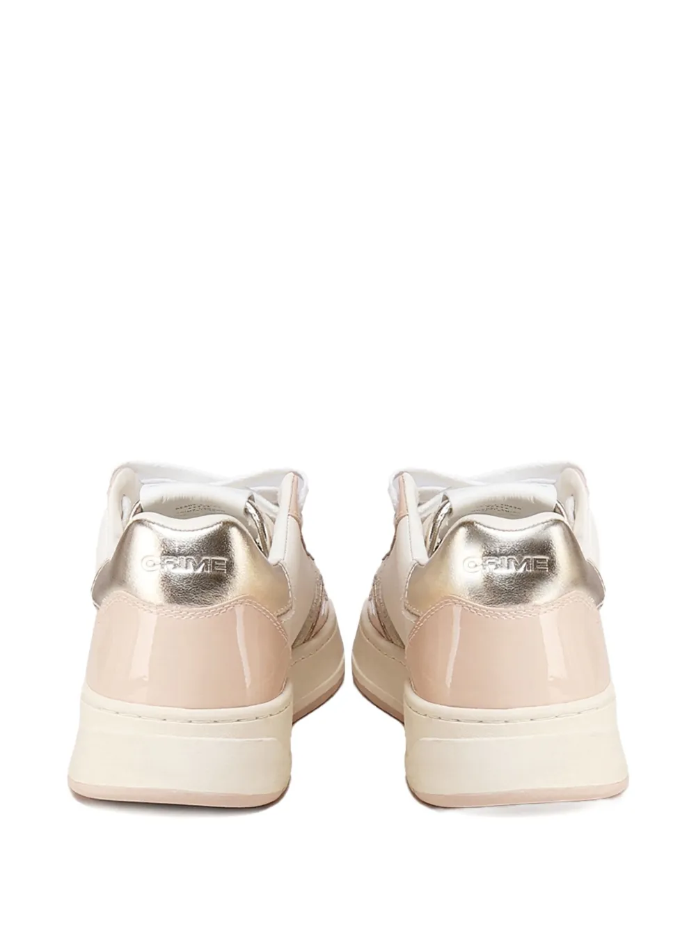 Crime London leather panel sneakers Neutrals