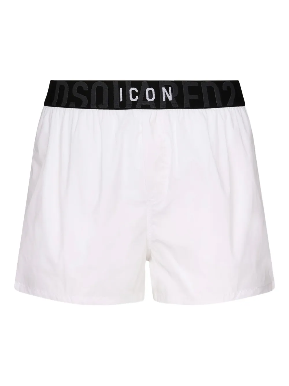 DSQUARED2 logo-print swim shorts Wit