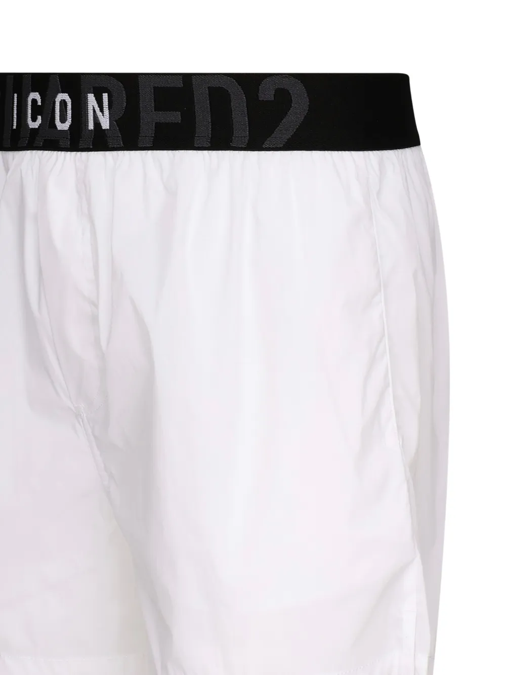 DSQUARED2 logo-print swim shorts Wit