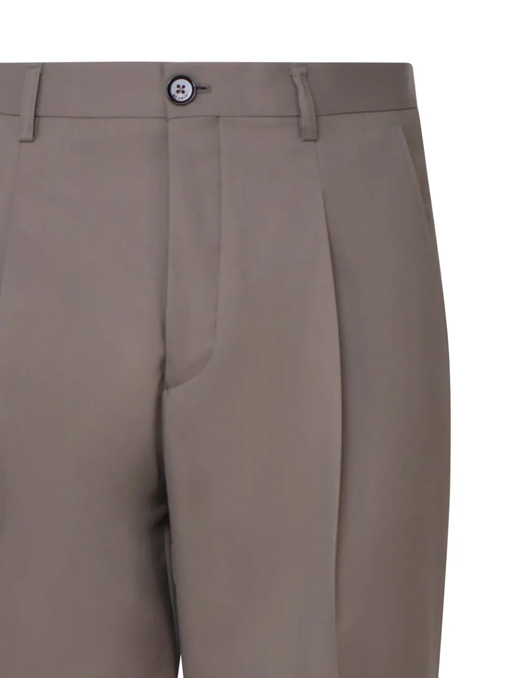 BE ABLE Broek met geplooide voorkant Beige