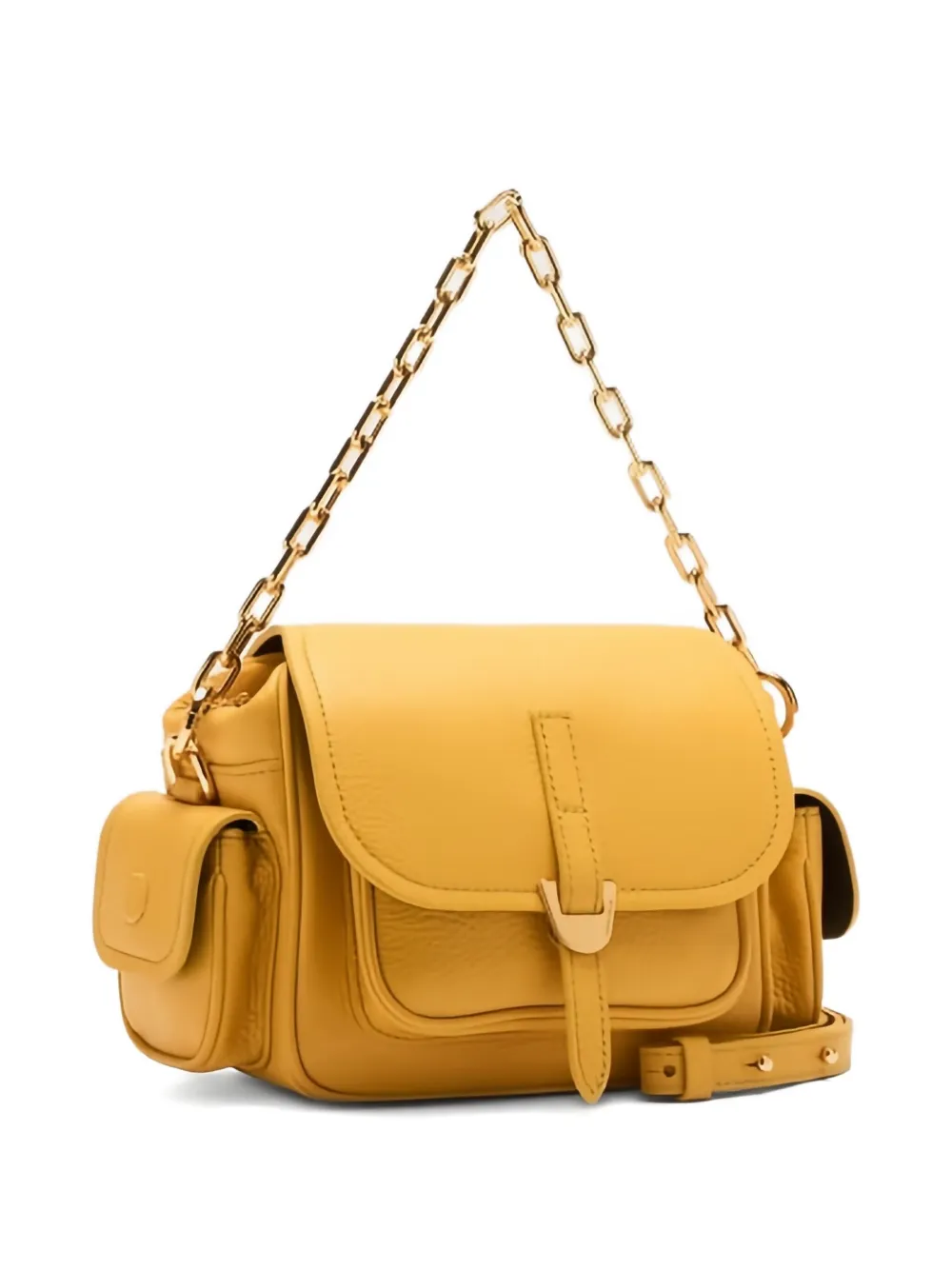 Coccinelle mini Campus shoulder bag - Geel