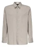 Saint Laurent pinstripe button-fastening shirt - Grey
