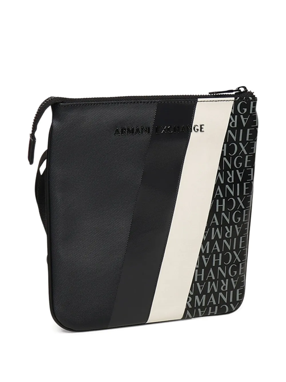 Armani Exchange logo-detail adjustable strap messenger bag Blauw