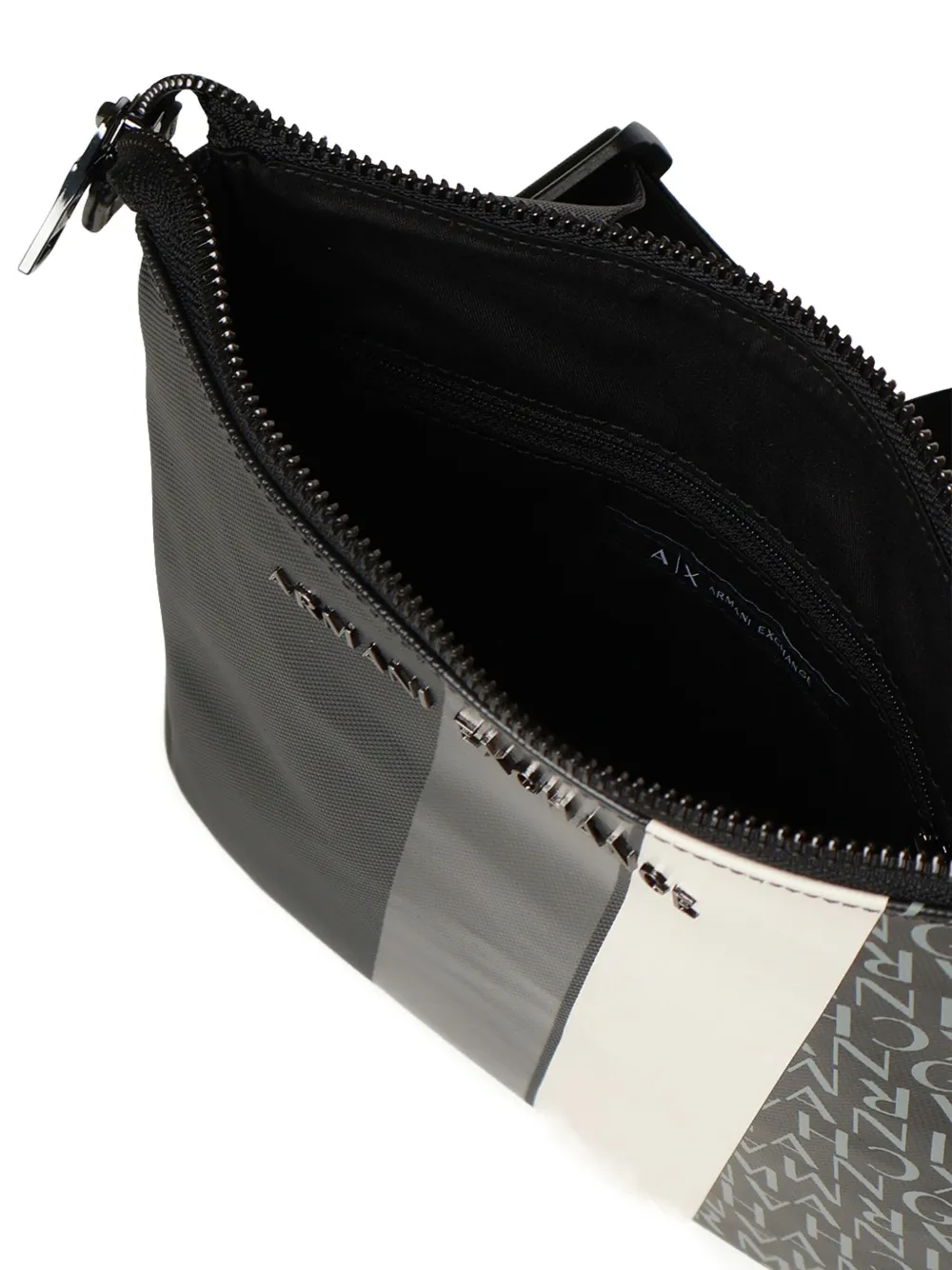 Armani Exchange logo-detail adjustable strap messenger bag Blauw