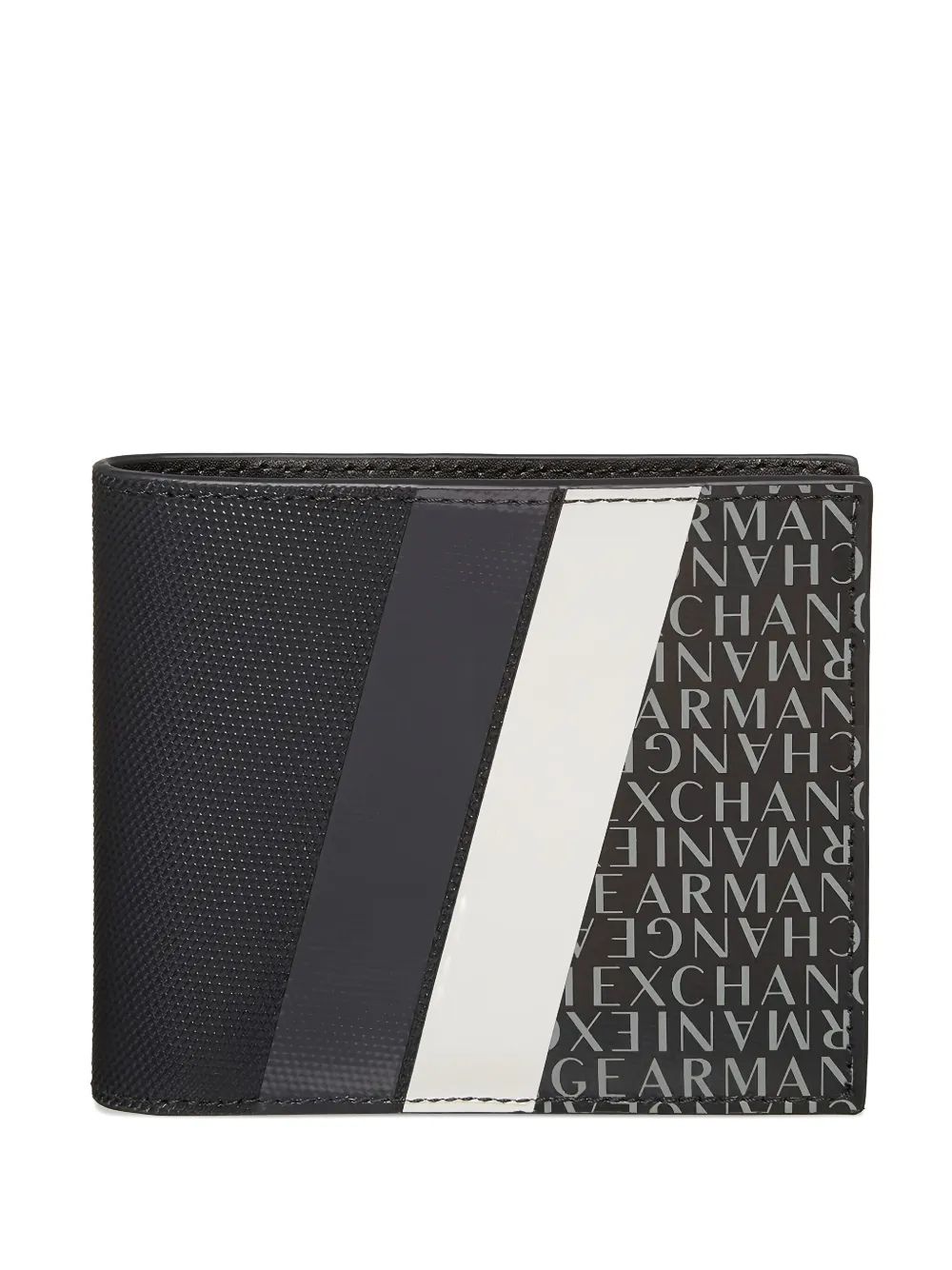 Armani Exchange logo-print bi-fold wallet - ブルー Armani Exchange logo-print bi-fold wallet - ブルー