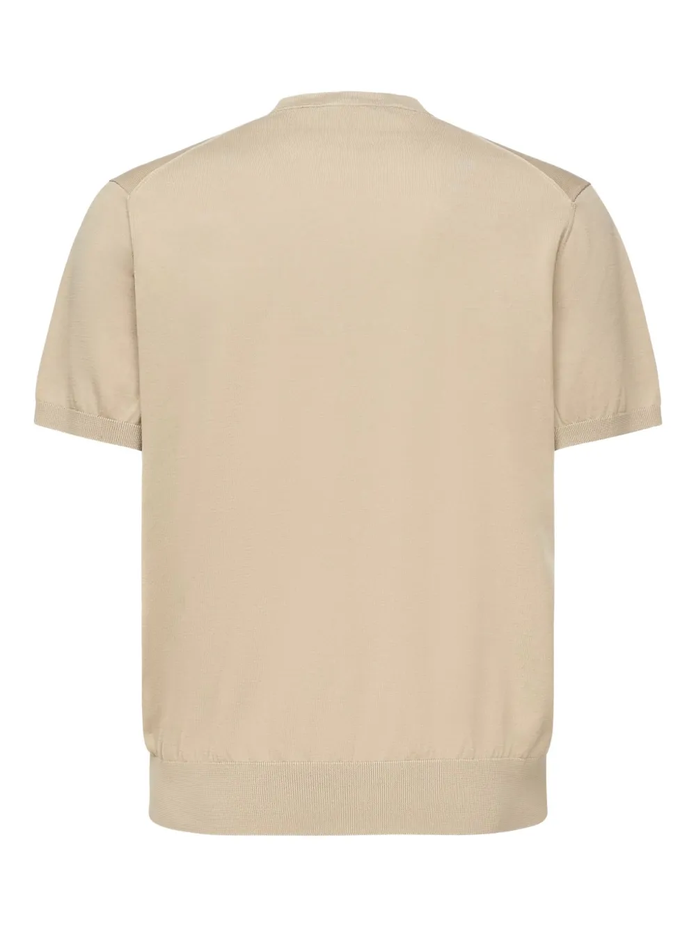 Loro Piana Katoenen top met korte mouwen Beige