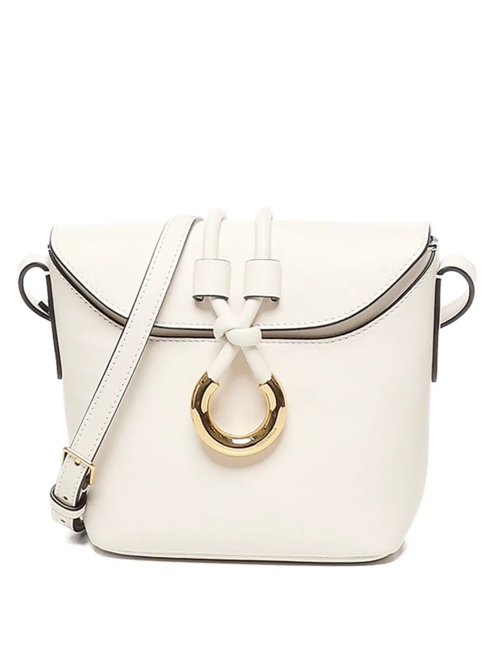 Coccinelle Carmy schoudertas met geknoopte detail Beige