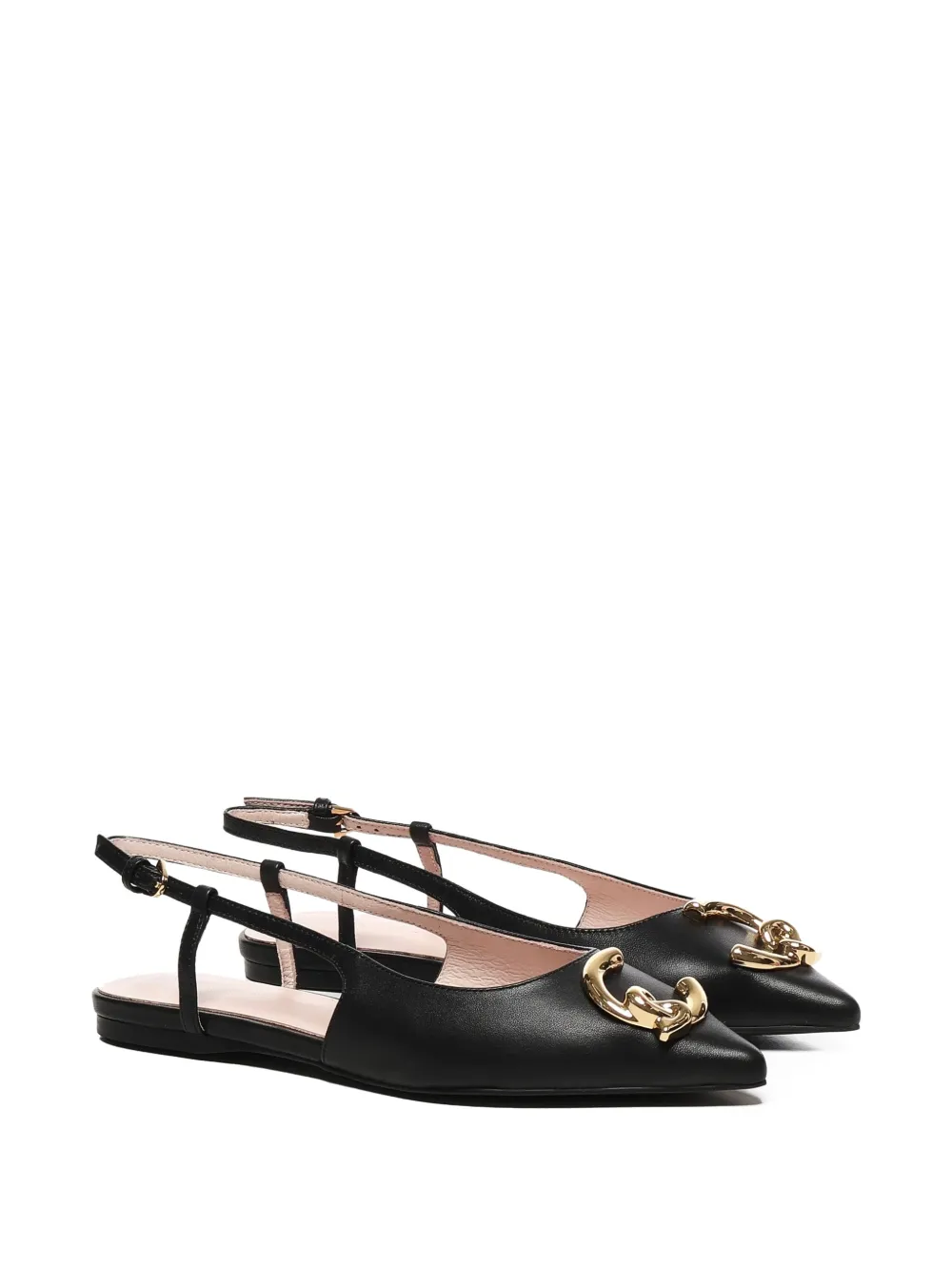 Coccinelle C-Me leren slingback ballerina's - Zwart