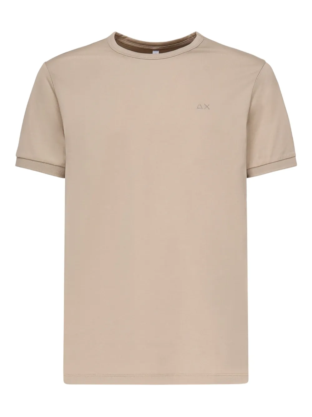 Sun68 logo-embroidered crew-neck T-shirt | Brown | Image 1
