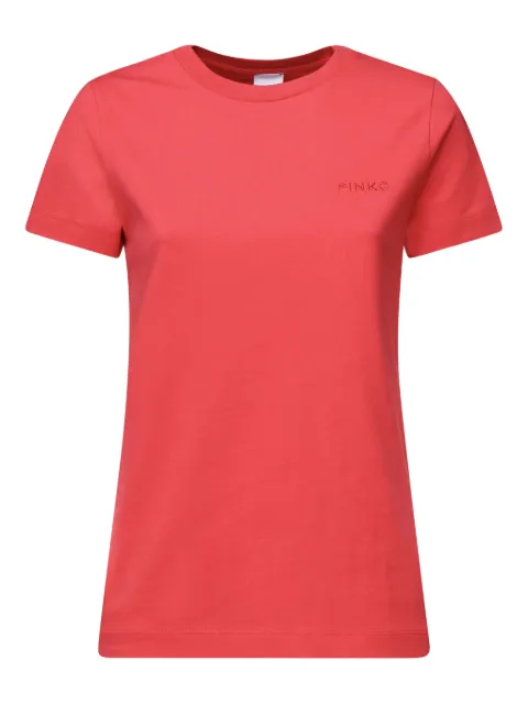 PINKO logo-embroidered T-shirt