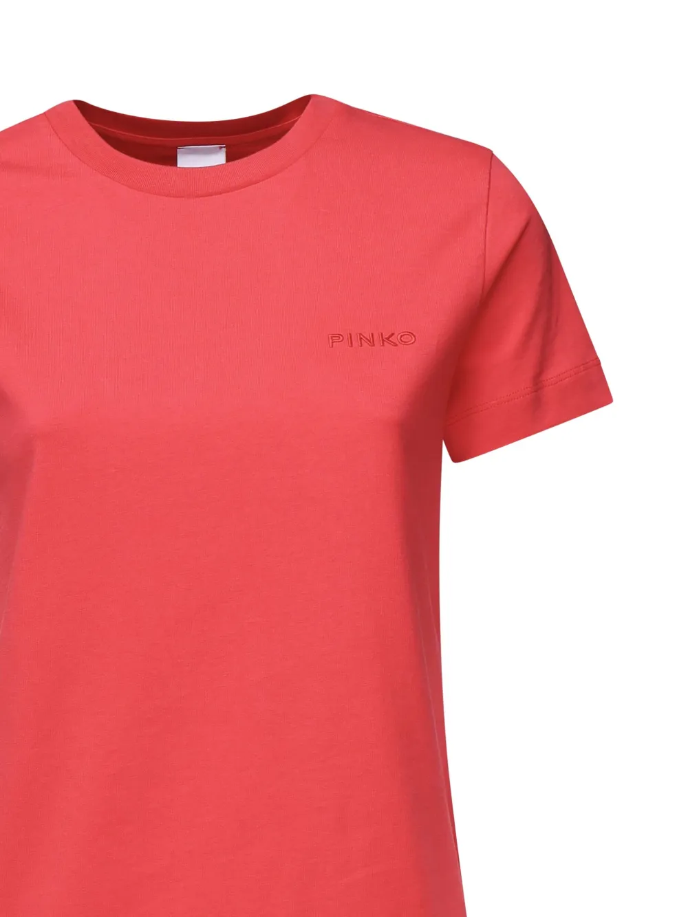 PINKO T-shirt met geborduurd logo Rood