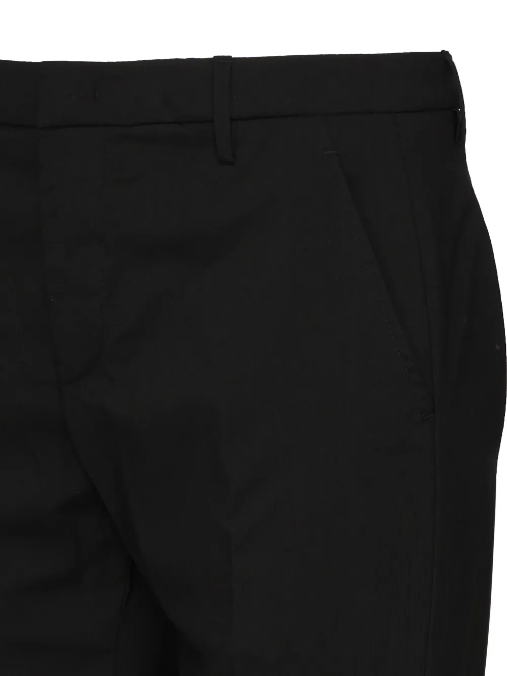 DONDUP Low waist broek met paspelzak Zwart