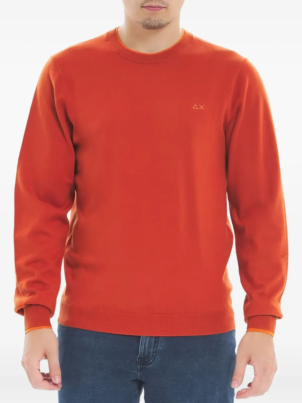 Sun68 crew-neck logo-detail sweater