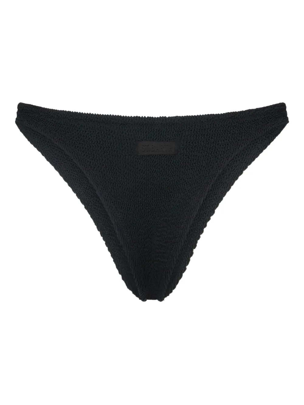 MC2 Saint Barth crinkle high-cut briefs Zwart