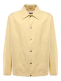 Jil Sander logo-print collared overshirt - Yellow