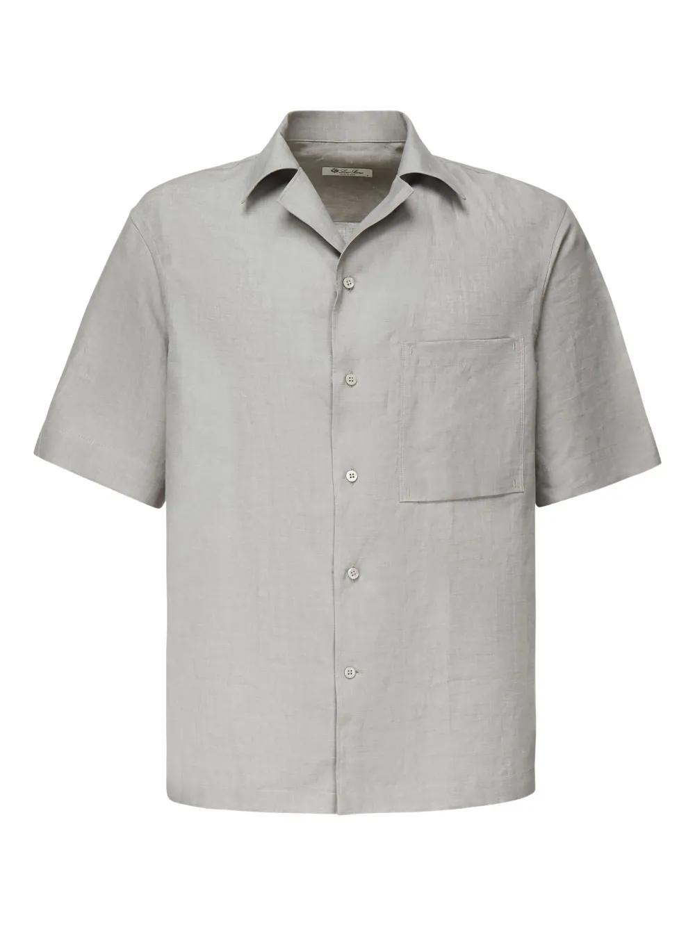 Loro Piana Overhemd met zak en korte mouwen Beige