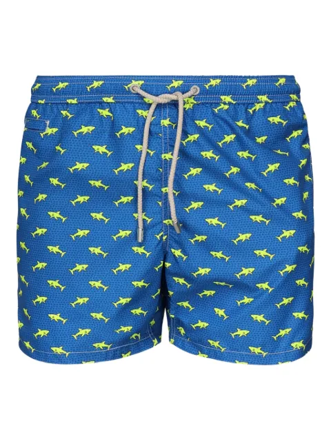 MC2 Saint Barth shark-print drawstring swim shorts