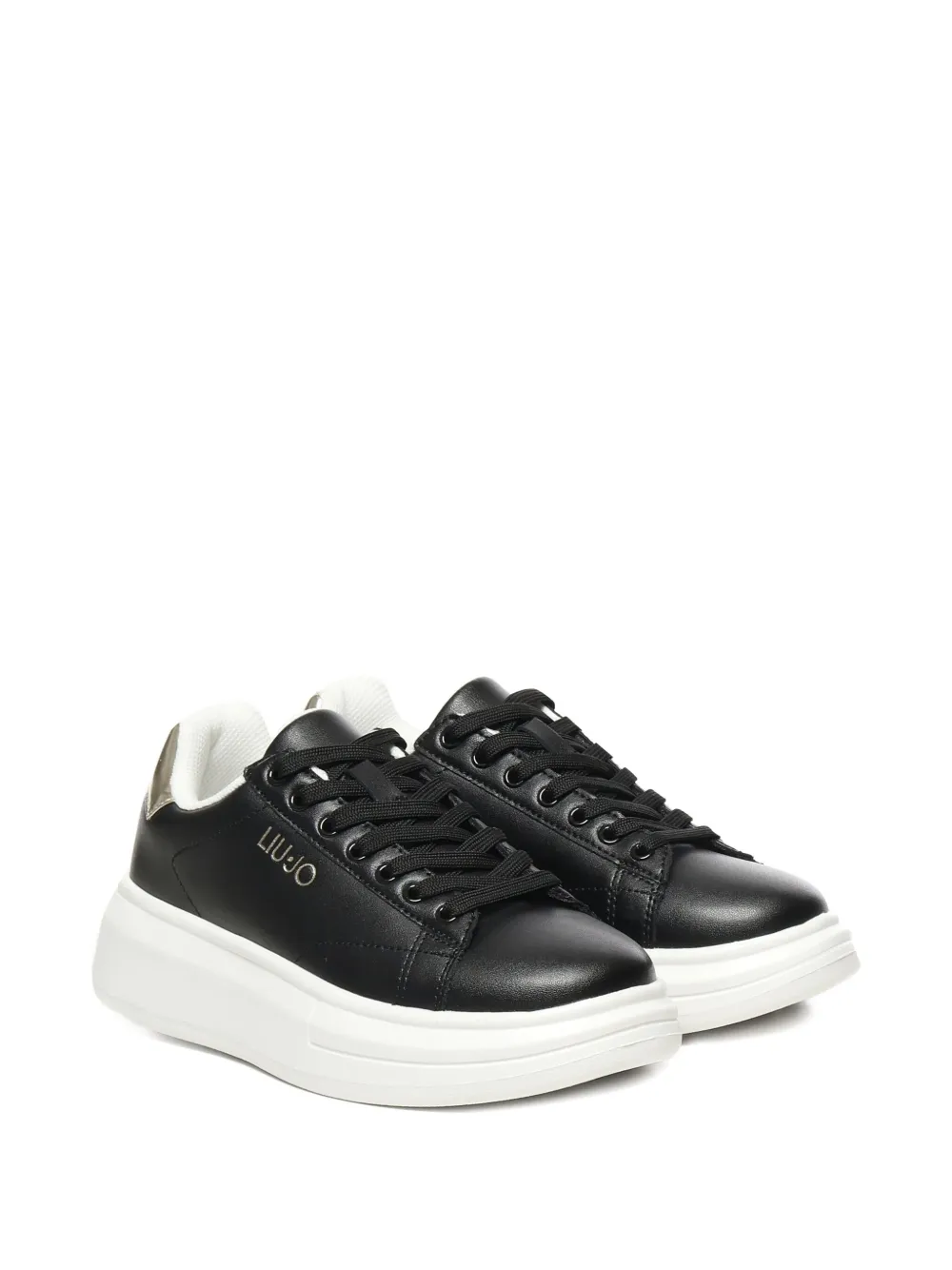 LIU JO logo-detail platform sneakers Black