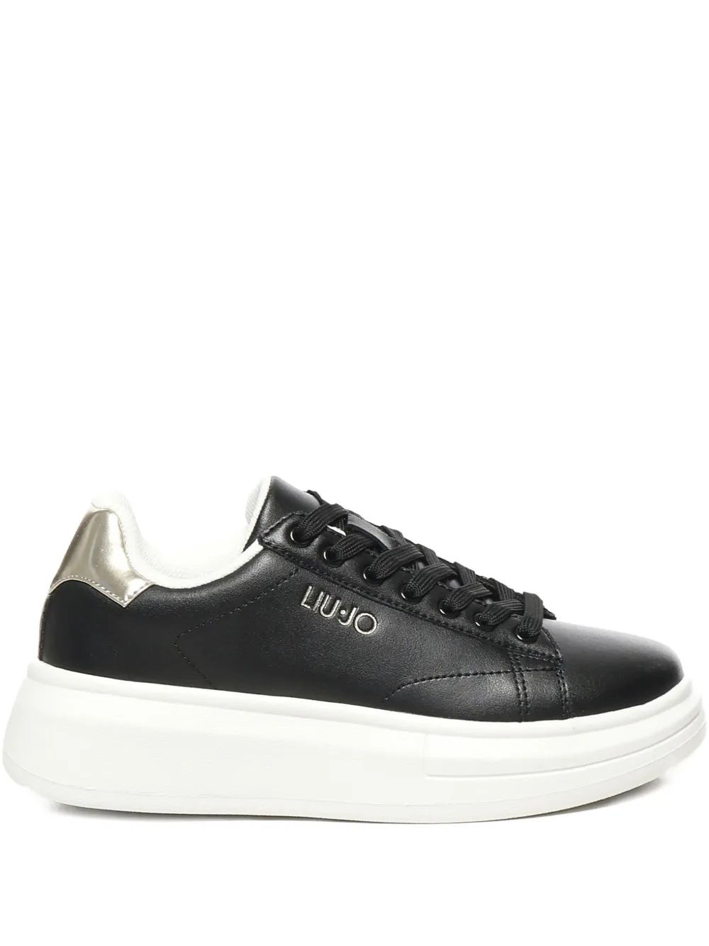LIU JO logo-detail platform sneakers Black