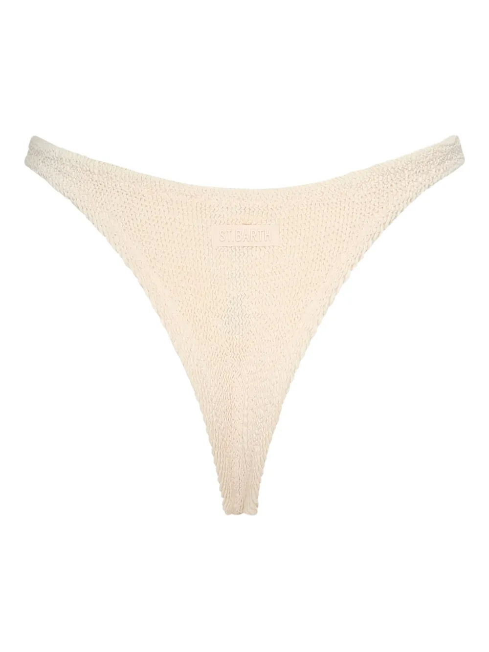MC2 Saint Barth Naomi crinkle high-cut briefs Beige