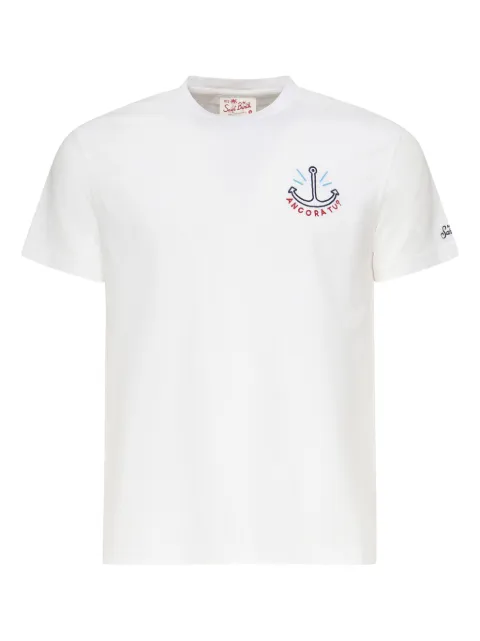 MC2 Saint Barth Camiseta de algodão com aplicação de âncora