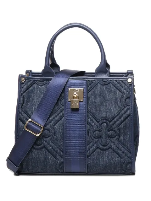 V°73 Iris quilted floral-pattern tote bag