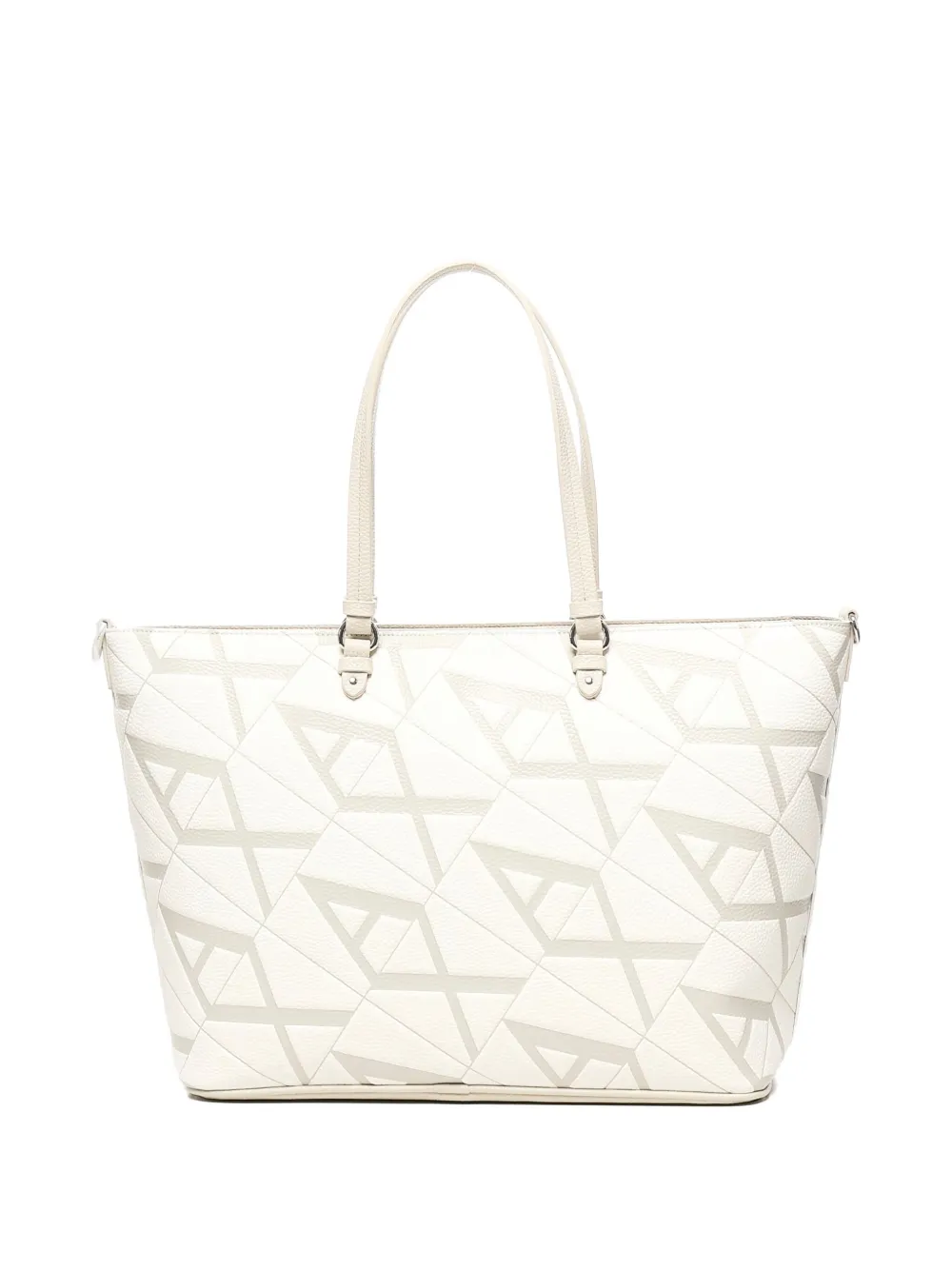 Armani Exchange logo-pattern tote bag Beige