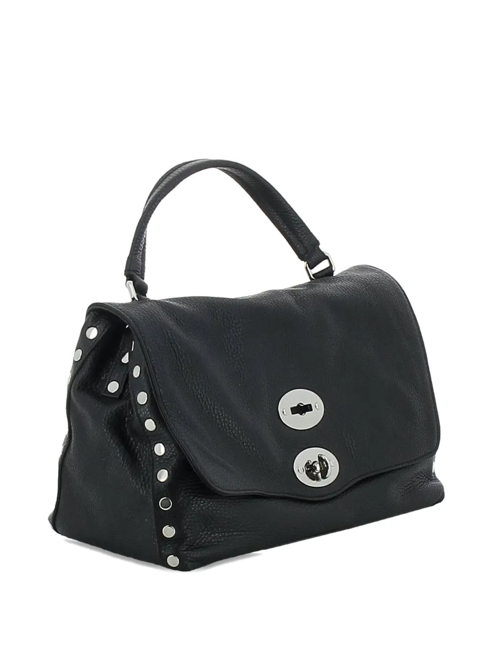 Zanellato stud-embellished leather mini bag Zwart