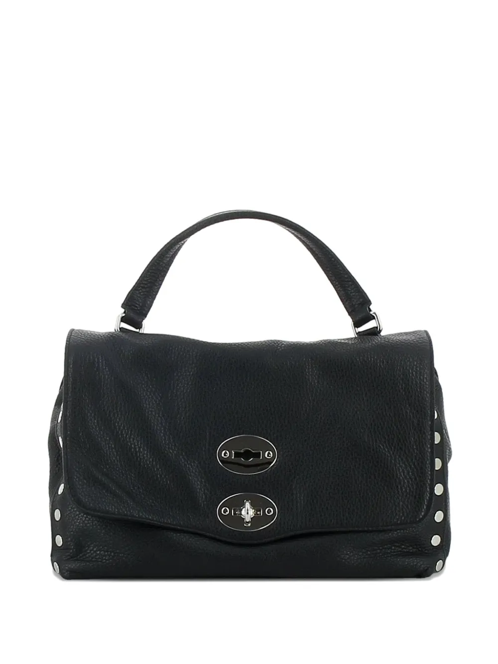 Zanellato stud-embellished leather mini bag Zwart