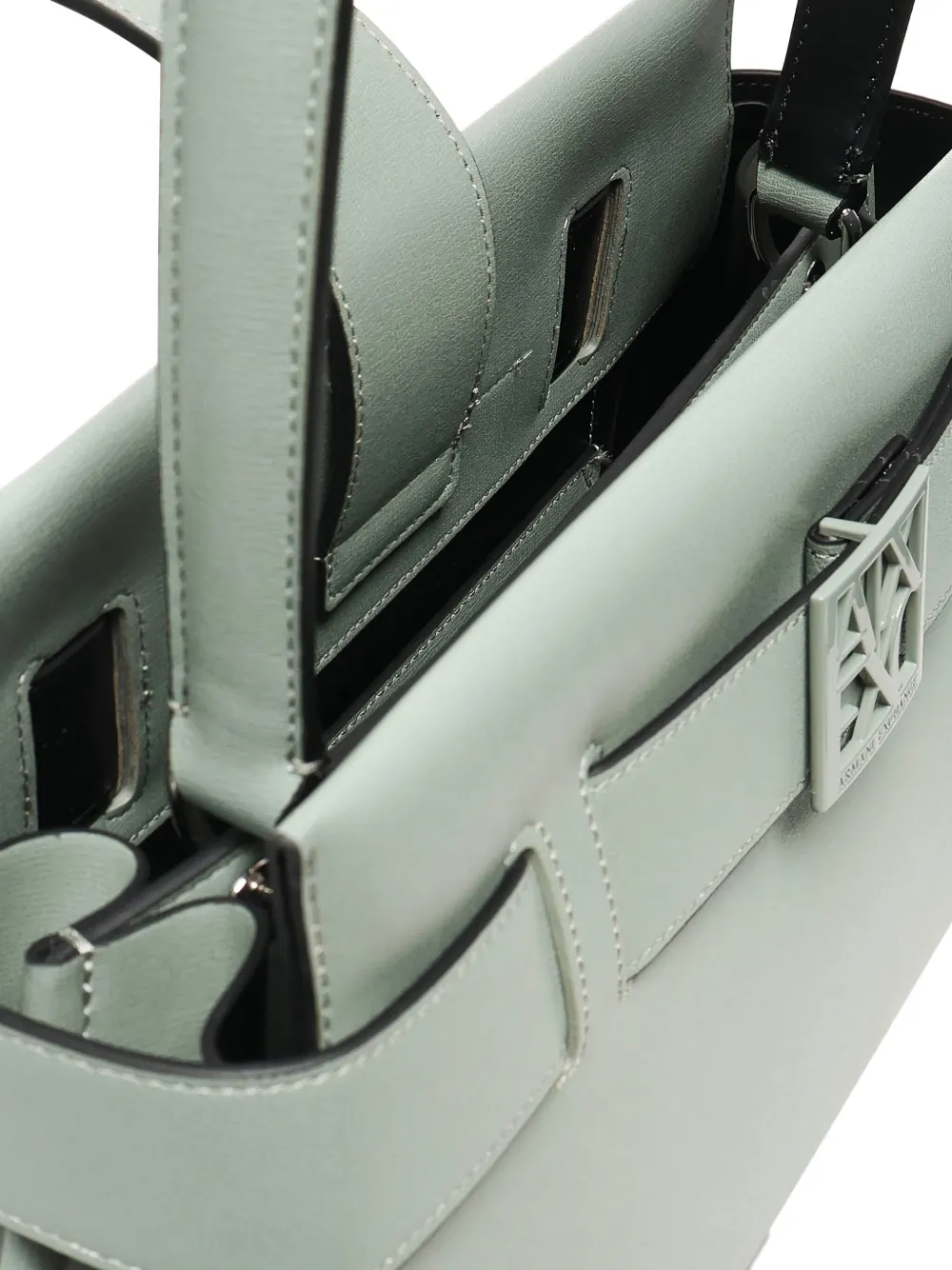 Armani Exchange Crossbodytas met logoplakkaat Groen