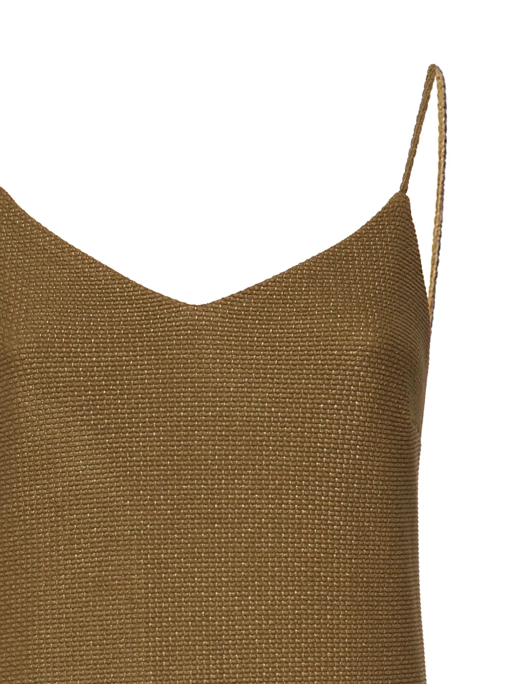 Max Mara Melfi maxi-jurk met V-hals Bruin